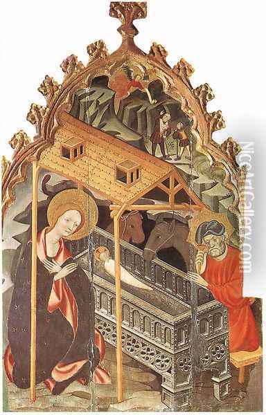 Birth of Jesus 1400-50 Oil Painting - Ramon de Mur