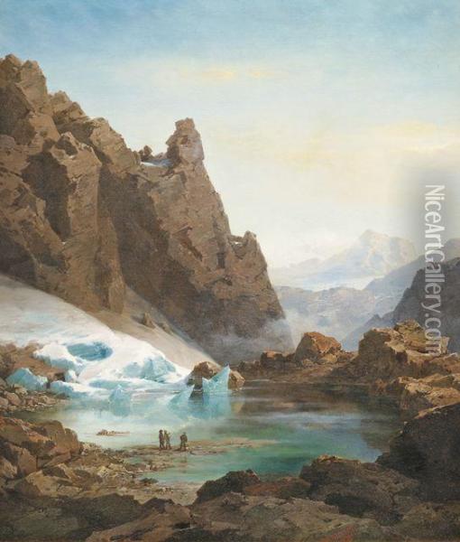 Im Riesengebirge Oil Painting - Josef Brunner