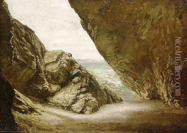 The Cave at Tintagel Oil Painting - Sir Edward John Poynter