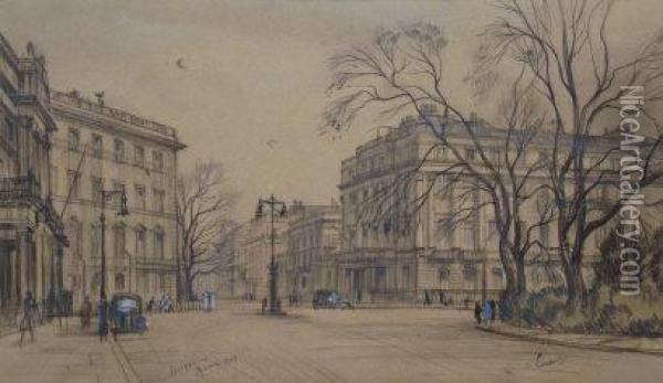 Belgrave Sqaure Oil Painting - Henry Cundell