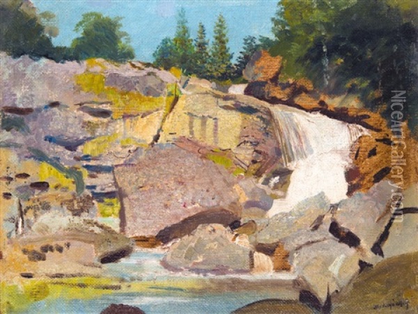 Coulee In The Tatras Oil Painting - Laszlo Mednyanszky