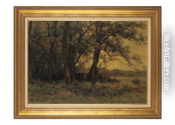 Selling Trees By Auction At Lent Oil Painting - Willem Johannes Oppenoorth