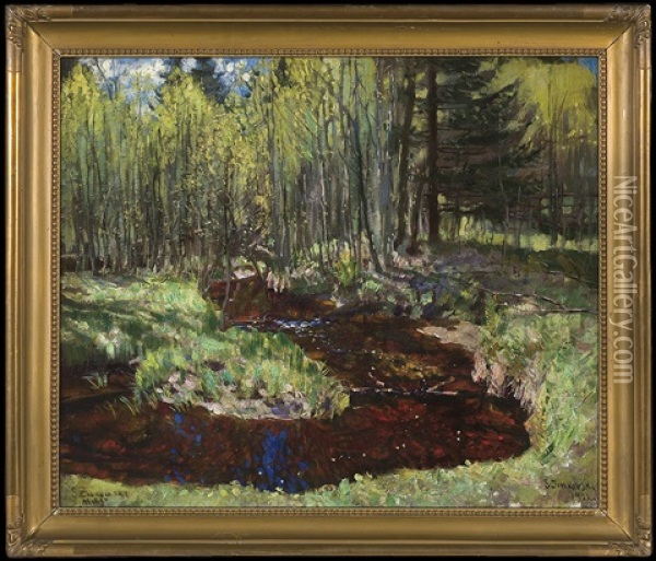 May Oil Painting - Stanislaw Zukowski