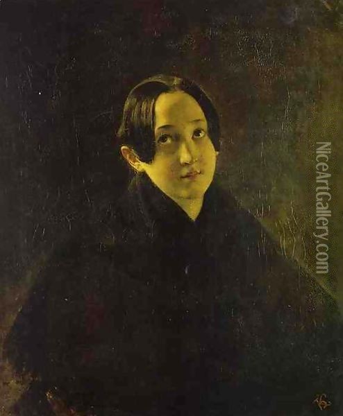 Portrait of Ye I Durnova Oil Painting - Jules-Elie Delaunay