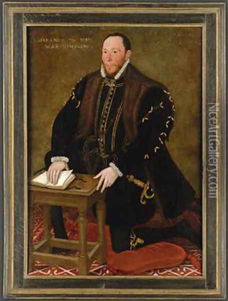 Portrait of the Blessed Thomas Percy 7th Earl of Northumberland Oil Painting - Steven van der Meulen