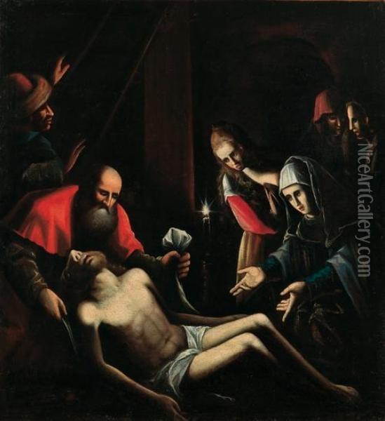 Deposizione Di Cristo Oil Painting - Luca Cambiaso