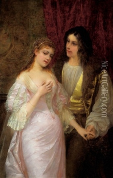 Romeo Und Julia Oil Painting - Hans Makart