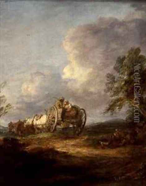 The Wagon Oil Painting - Thomas Gainsborough