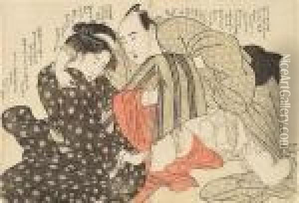 Untitled Oil Painting - Kitagawa Utamaro