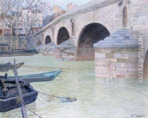 Paris, Le Pont Marie Oil Painting - Fritz Thaulow