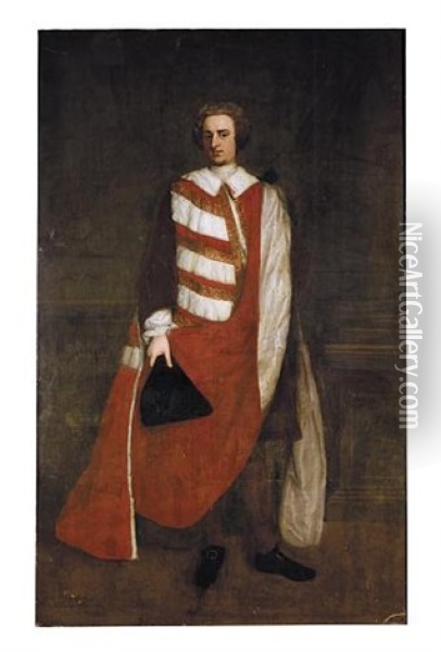 Portrait Of Charles, Duke Of Marlborough Oil Painting - Michael Dahl