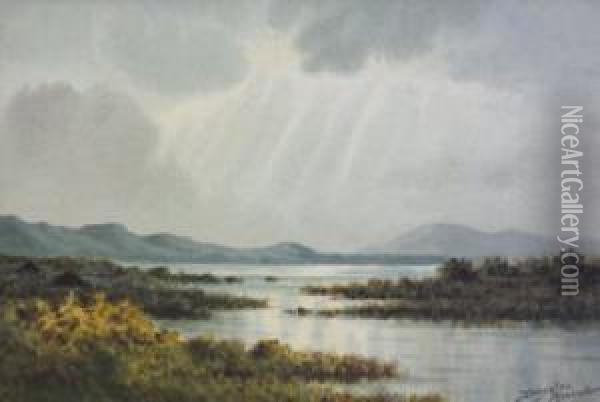 Near Crolly, Co. Donegal Oil Painting - Douglas Alexander