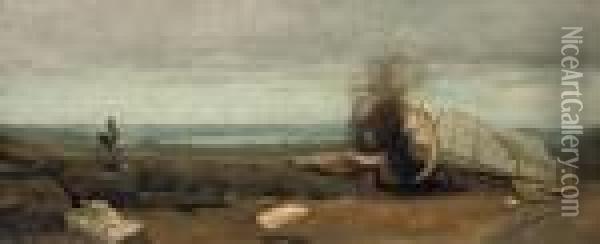La Plaine De Beauce Oil Painting - Jean-Baptiste-Camille Corot
