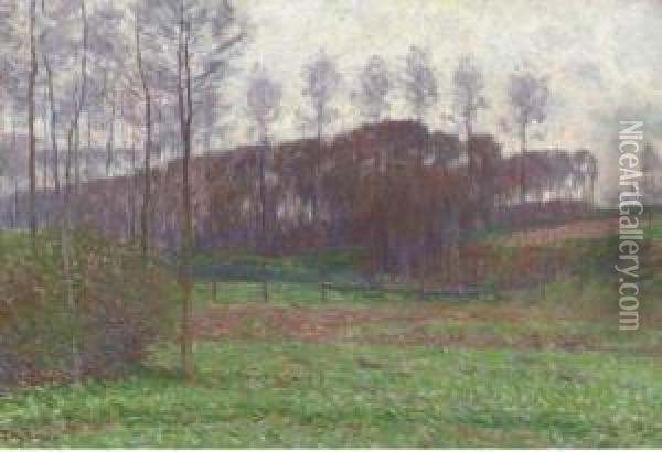 Landscape In Dilbeek Oil Painting - Rodolphe Paul Wytsman