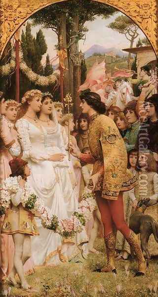 The May Ball, Florence Oil Painting - Jacques-Clement Wagrez