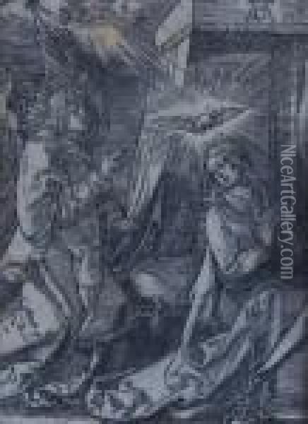 The Annunciation Oil Painting - Albrecht Durer