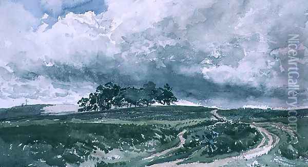 A Heath Scene Oil Painting - Thomas Collier