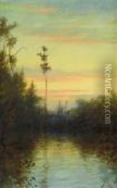 Twilight Oil Painting - Milne Ramsey