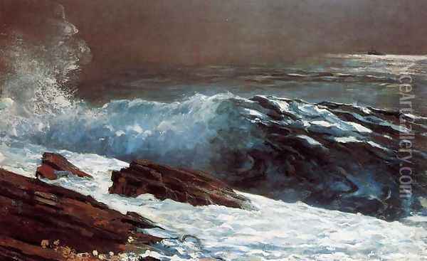 Sunlight on the Coast Oil Painting - Winslow Homer