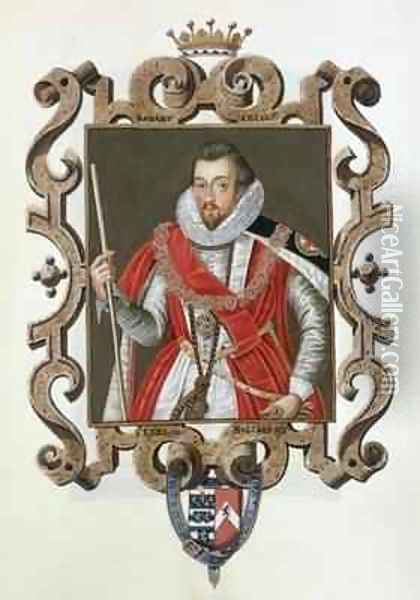Portrait of Robert Cecil 1st Earl of Salisbury from Memoirs of the Court of Queen Elizabeth Oil Painting - Sarah Countess of Essex