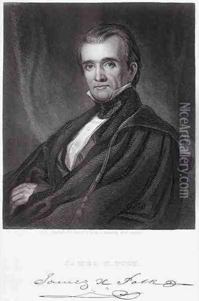 James Knox Polk Oil Painting - George Peter Alexander Healy