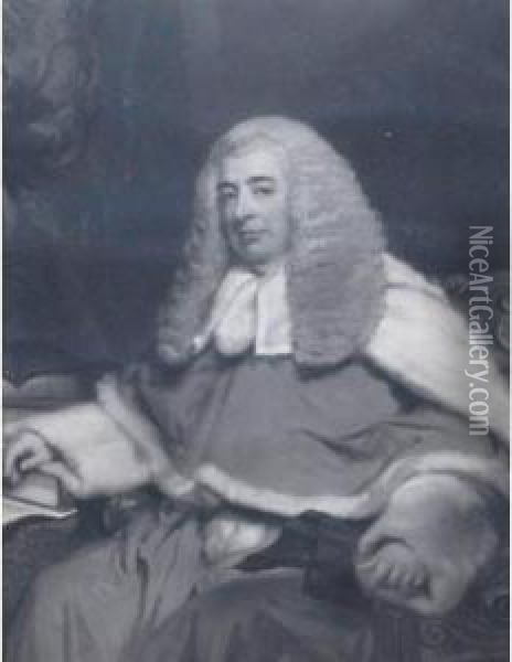 Portrait Of The Hon Sir John Patteson Oil Painting - Margaret Sarah Carpenter