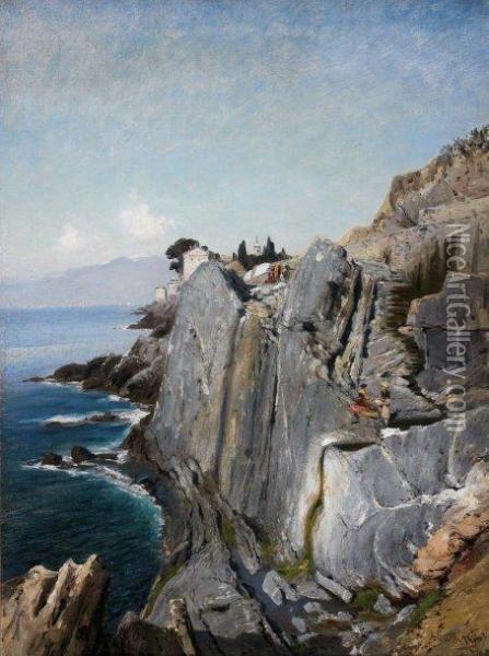 Capri Oil Painting - Ascan Lutteroth