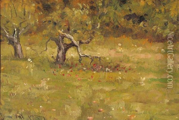 Old Orchard, Lyme, Connecticut Oil Painting - S. Jerome Uhl