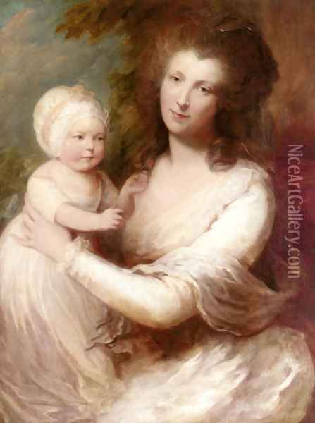 Portrait of Lady Baillie Oil Painting - Gainsborough Dupont