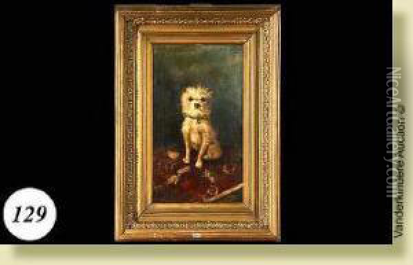 Portrait De Toto Oil Painting - Charles van den Eycken