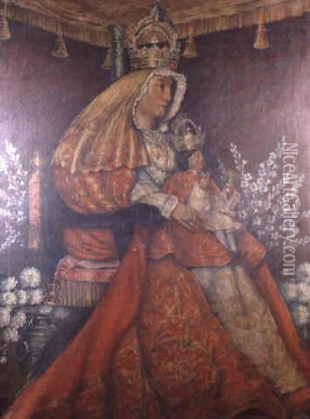 Virgen De Los Reyes Oil Painting - Gonzalo Bilbao Martinez