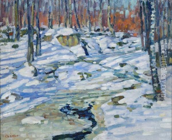 Rockport Woods Oil Painting - Charles Salis Kaelin