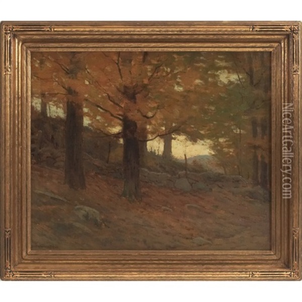 The Yellow Leaf Oil Painting - Charles Warren Eaton
