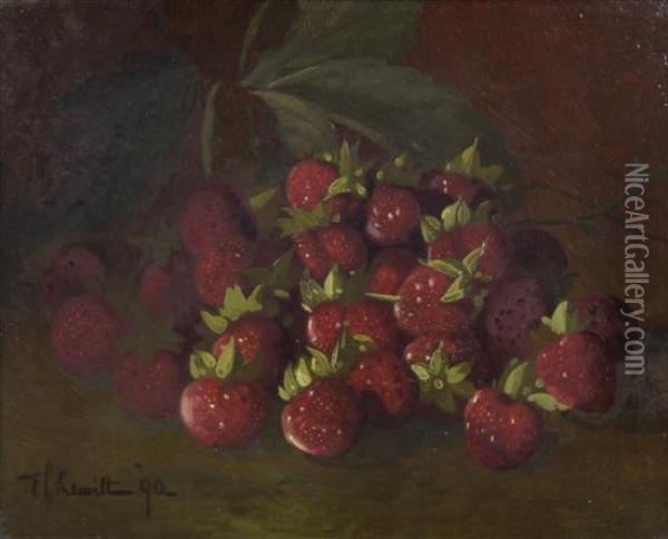 Strawberries Oil Painting - Edward Chalmers Leavitt
