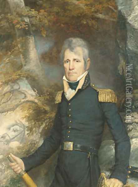 General Andrew Jackson Oil Painting - John Wesley Jarvis