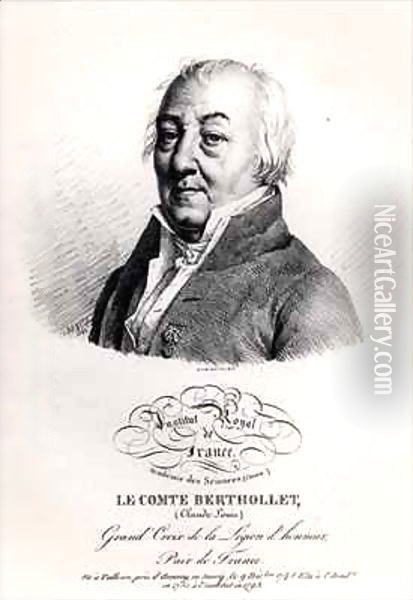 Count Claude Louis Berthollet (1748-1822) Oil Painting - Julien Leopold Boilly