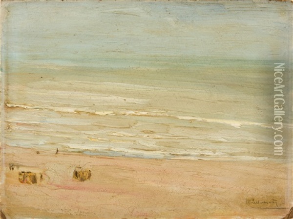 Strand Und Meer In Zandvoort Oil Painting - Max Liebermann