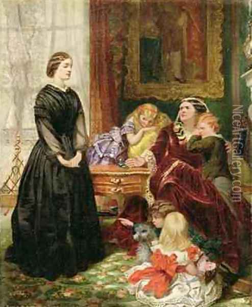 The Governess, 1860 Oil Painting - Emily Mary Osborn