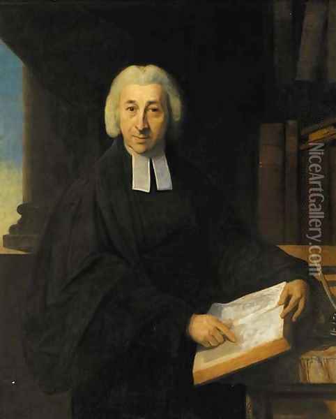 Portrait of the Reverend Thomas Horne, Rector of St. Katherine's, London Docks Oil Painting - Johann Zoffany