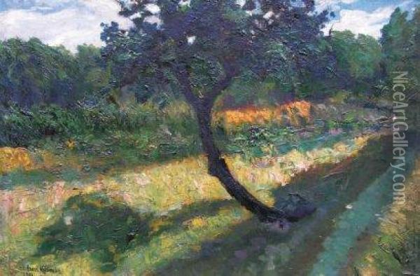 Le Ruisseau Oil Painting - Leon Kaufmann