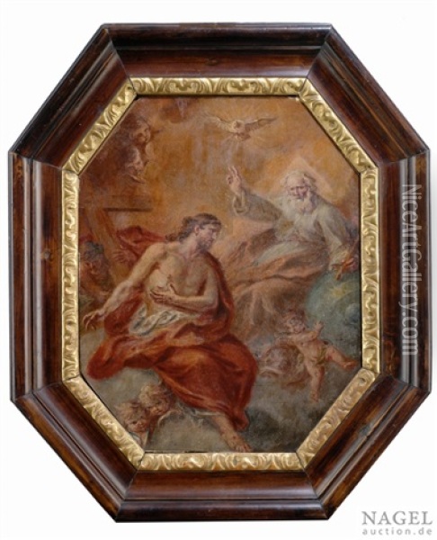 Die Heilige Dreifaltigkeit Oil Painting - Martin Johann (Kremser Schmidt) Schmidt