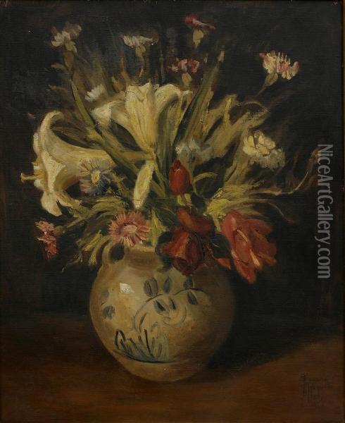 Flowers Oil Painting - Eleonora, Tama Ragusa