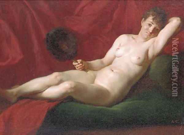 Une femme nue se reposant Oil Painting - Alexandre Cabanel