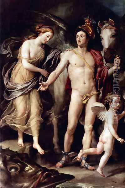 Perseus and Andromeda Oil Painting - Anton Raphael Mengs