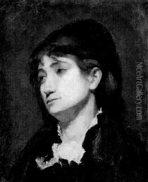 Portrat Einer Frau Oil Painting - Gustave Courbet