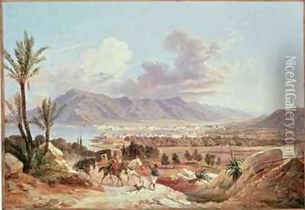 Palermo di Belmonte Oil Painting - Carl Wilhelm Goetzloff