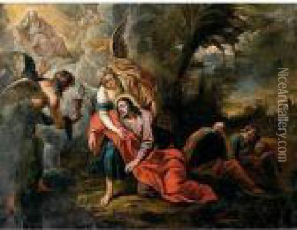 Oracion En El Huerto Oil Painting - Peter Paul Rubens