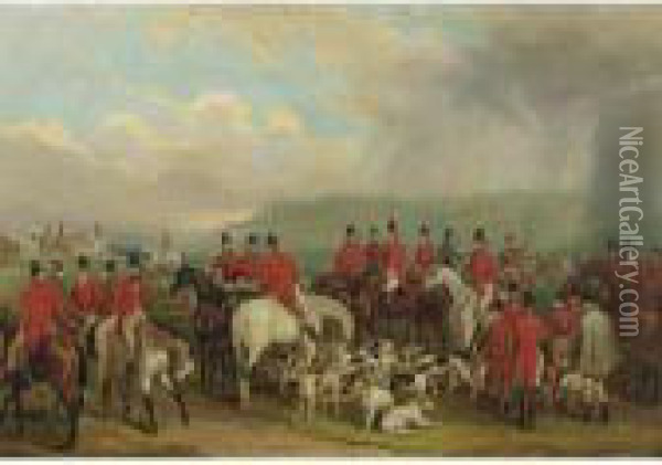 The Meet Oil Painting - Sir Francis Grant