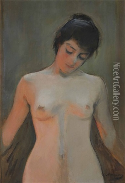 Desnudo Oil Painting - Ramon Casas
