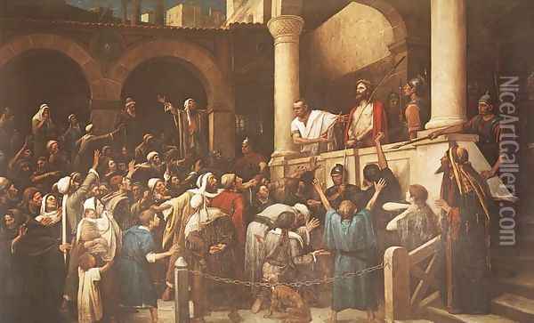 Ecce Homo 1895-96 Oil Painting - Mihaly Munkacsy